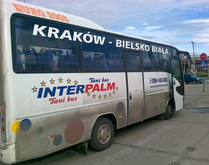 Autobusová pohlednice z polského Cieszyna