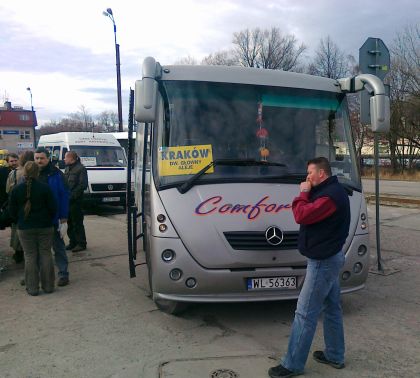 Autobusová pohlednice z polského Cieszyna