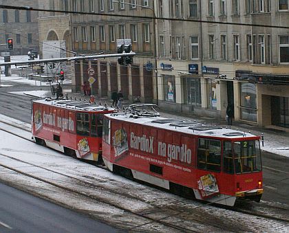 Poznaňské tramvaje 15. a 16.3.2010