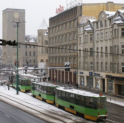 Poznaňské tramvaje 15. a 16.3.2010