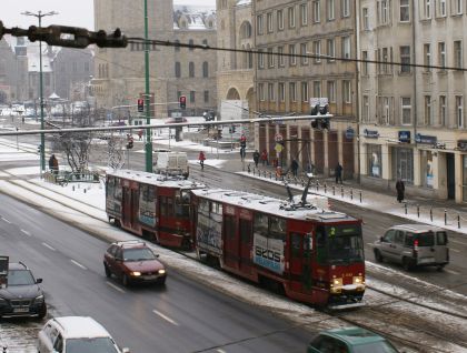 Poznaňské tramvaje 15. a 16.3.2010