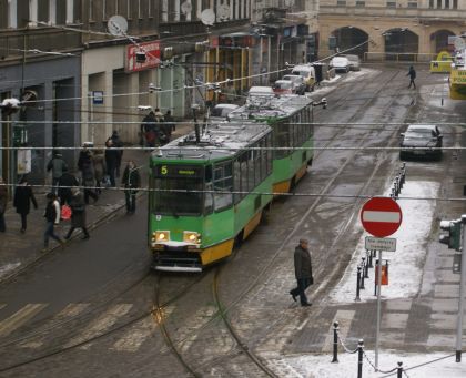 Poznaňské tramvaje 15. a 16.3.2010