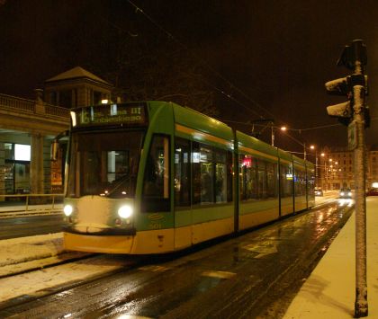 Poznaňské tramvaje 15. a 16.3.2010