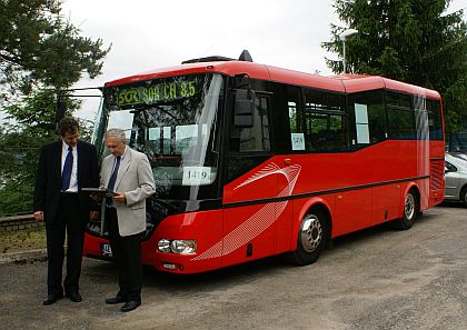 'Veletržní' autobus SOR CN 8,5 se představil středočeským dopravcům z ADSSS,