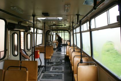 Cesta kloubovým autobusem Ikarus 280 Technického muzea v Brně do Chotouně