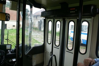 Cesta kloubovým autobusem Ikarus 280 Technického muzea v Brně do Chotouně