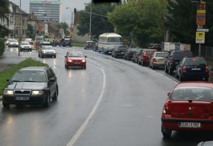 Cesta kloubovým autobusem Ikarus 280 Technického muzea v Brně do Chotouně