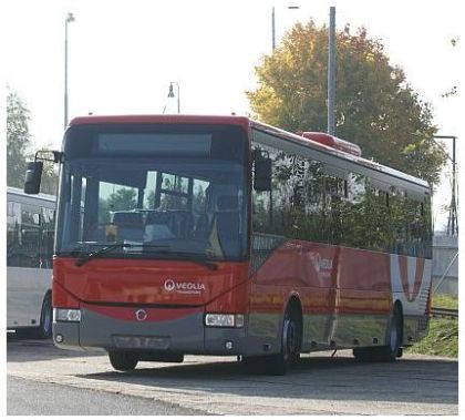 Z návštěvy Vysokého Mýta - autobusy v barvách dopravců