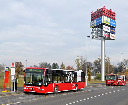 Od 1. 11.  funguje v Praze nová autobusová linka 206 k obchodnímu centru Šestka