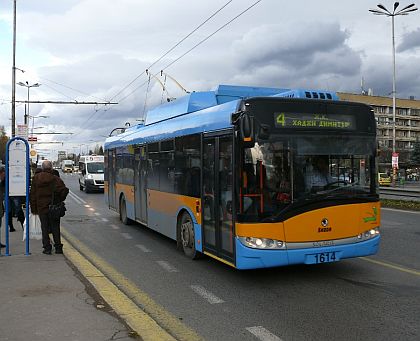 'Sofie'  v Sofii. Záběry škodováckých trolejbusů v karosérii Solaris v provozu