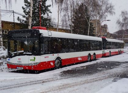 Prezentace nízkopodlažních autobusů Solaris Urbino 15 v Ústí nad Labem 