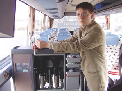 2005:  Z Darové do EvoBusu Holýšov a zpět 18.3. 2005 testovacím autobusem 