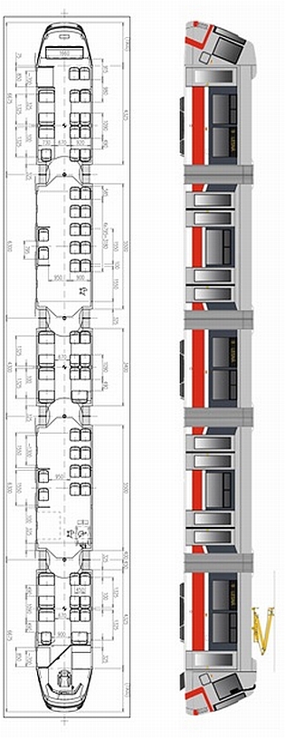 Pět nových tramvají  13T  pro Brno s odlišným uspořádáním sedadel