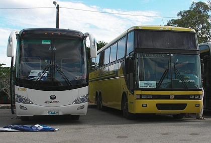 Autobusová pohlednice z Dominikánské republiky