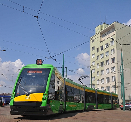 První Tramino v barvách MPK Poznaň ze sériové výroby dodala společnost Solaris