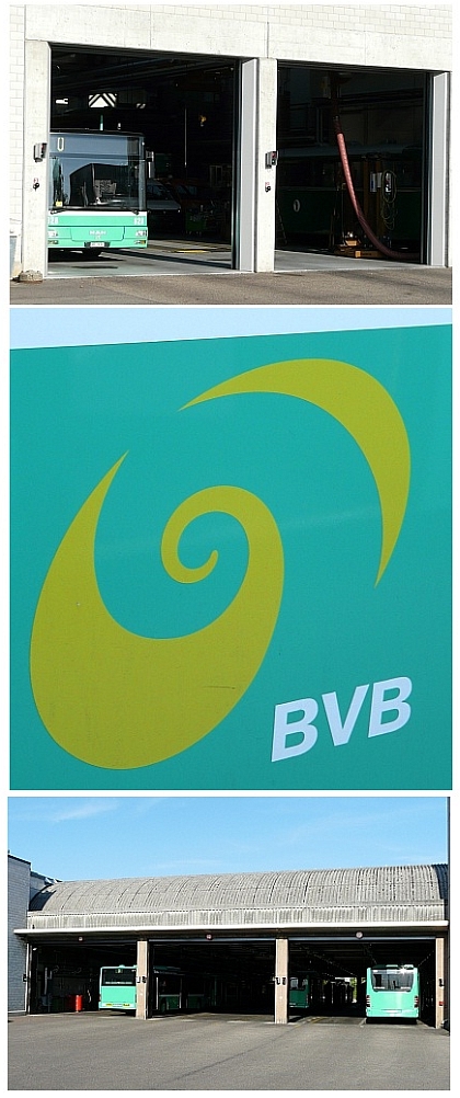 Na návštěvě v Basileji I.: Z autobusového depa BVB