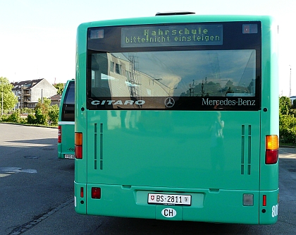 Na návštěvě v Basileji I.: Z autobusového depa BVB