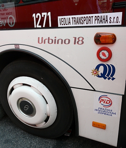 Veolia Transport Praha testuje hybridní autobus Solaris Urbino 18