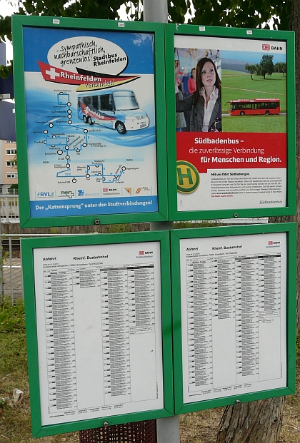 Autobusová pohlednice (pan) z německo - švýcarské hranice: Malokapacitní CNG bus