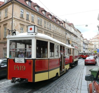 120 výročí elektrických tramvají: Záběry jízdy nejen historických tramvají