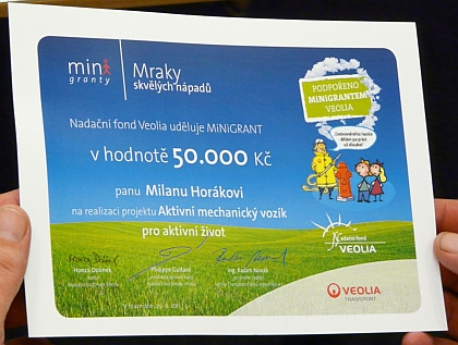 Veolia Transport rozdělila minigranty mezi nejlepší dobrovolnické projekty: