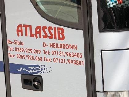 Pohlednice z autobusového nádraží v Hamburgu