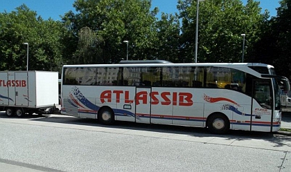 Pohlednice z autobusového nádraží v Hamburgu