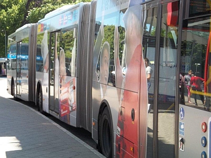 Pohlednice z autobusového nádraží v Hamburgu