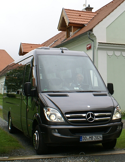 Testovací Mercedes-Benz Sprinter Travel 65 v detailech obrazem s podrobnostmi