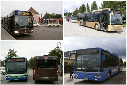 Autobusy Mercedes-Benz (New) Citaro  naživo v okolí Mnichova