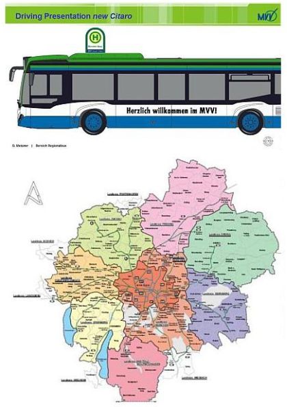 Regionální doprava v okolí Mnichova je koordinována MVV. V barvách MVV