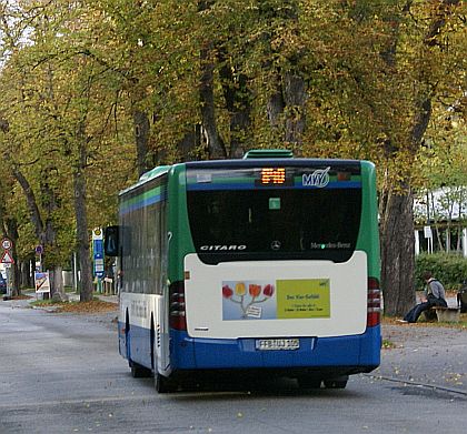 Regionální doprava v okolí Mnichova je koordinována MVV. V barvách MVV