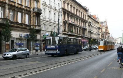 Doprava  v Budapešti - trolejbusy a autobusy objektivem Jana Spousty