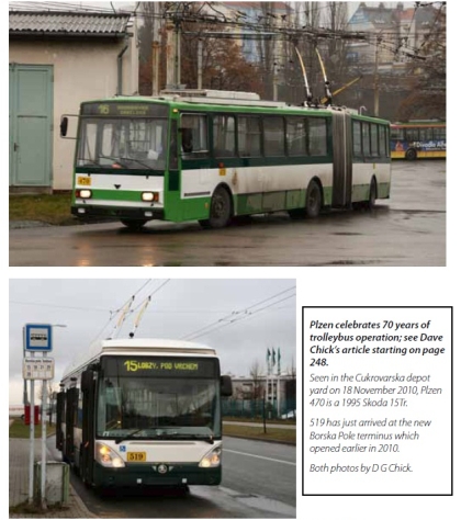 Z magazínu Trolleybus prosinec 2011: Šest stran o plzeňských trolejbusech