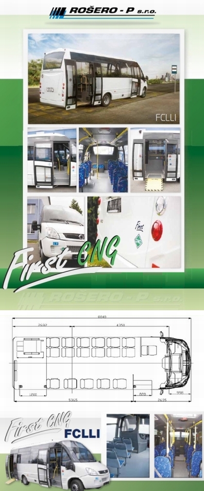 Malokapacitní městské autobusy na stlačený zemní  plyn First CNG  pro Jihlavu