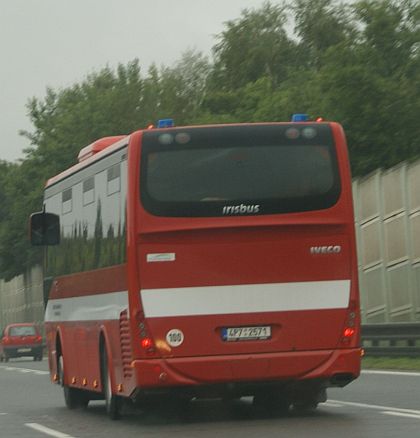 Autobusové záběry z cesty: Dvakrát Arway - hasičský a se zajímavým Kavkadesignem