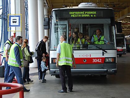 Ze dne otevřených dveří trolejbusové vozovny Brno - Komín 22. září 201