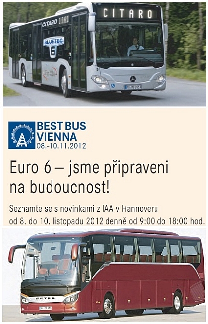 Best Bus Vienna 2012:  Novinky ze světa autobusů Mercedes-Benz a Setra