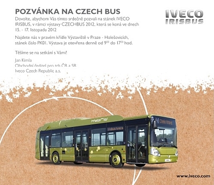 CZECHBUS 2012: Pozvánka společnosti  Iveco Czech Republic