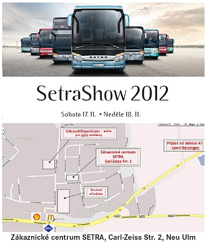 SetraShow 2012 17. a 18.11. v Ulmu a a premiéra Setra ComfortClass 500 v ČR: