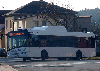 Dva CNG autobusy značky Solaris potkáte v Táboře u dopravce Comett Plus