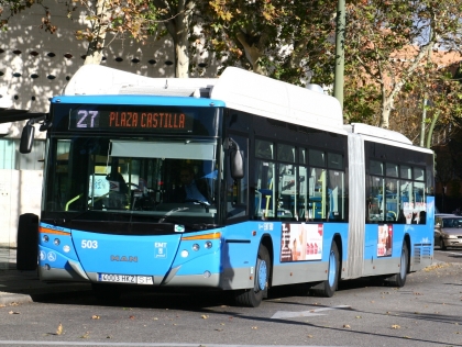 Obnova vozového parku madridských autobusů: Kloubové CNG MAN Castrosua,