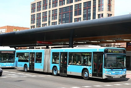 Obnova vozového parku madridských autobusů: Kloubové CNG MAN Castrosua,