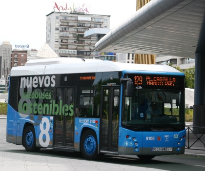 Obnova vozového parku madridských autobusů: Kloubové CNG MAN Castrosua,