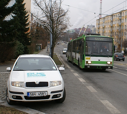 Fotoreportáž z 'rozlúčkové'  jízdy kloubového trolejbusu Škoda 15 Tr