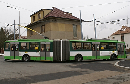 Fotoreportáž z 'rozlúčkové'  jízdy kloubového trolejbusu Škoda 15 Tr