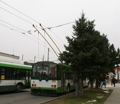 Fotoreportáž z 'rozlúčkové'  jízdy kloubového trolejbusu Škoda 15 Tr