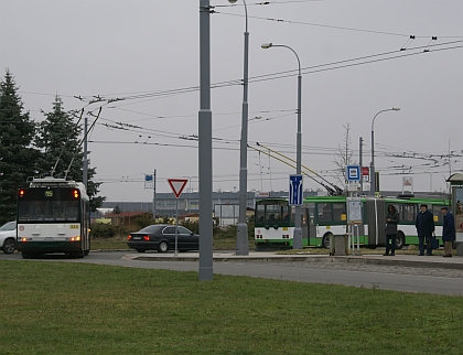 Fotoreportáž z 'rozlúčkové'  jízdy kloubového trolejbusu Škoda 15 Tr