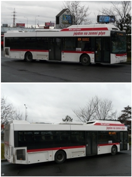 Nový kladenský CNG TEDOM zachycen objektivem na Zličíně