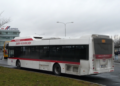 Nový kladenský CNG TEDOM zachycen objektivem na Zličíně